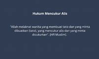 Hukum Tato Alis Menurut Islam